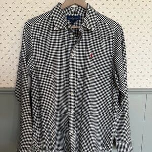 Ralph Lauren Black and White Gingham Shirt